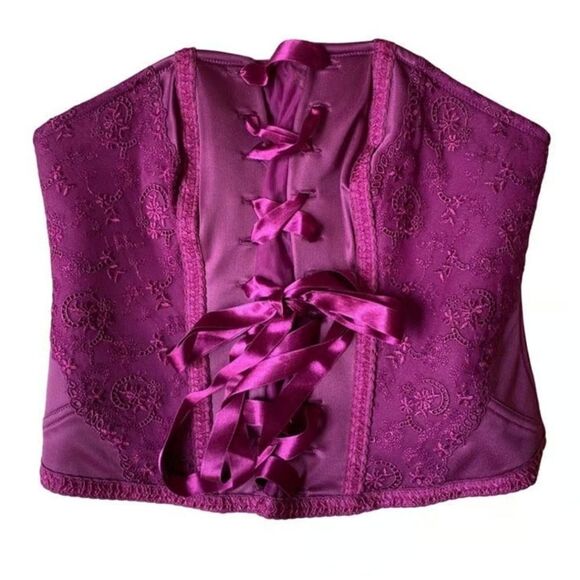 CACIQUE  Purple Corset Lace Detail Size 22/24 - Picture 1 of 13